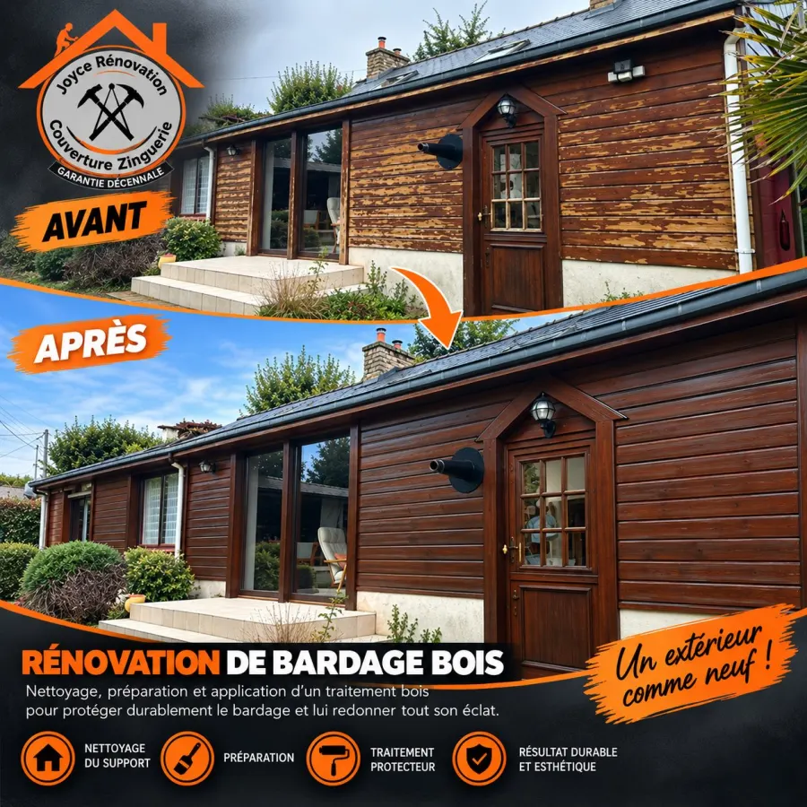 Rénovation bardage bois